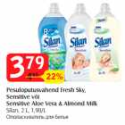 Allahindlus - Pesuloputusvahend Fresh Sky,
Sensitive või
Sensitive Aloe Vera & Almond Milk 