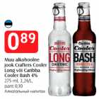 Allahindlus - Muu alkohoolne
jook Crafters Cooler
Long või Caribba
Cooler Bash 4%