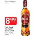 Allahindlus - Viski Grant`s
The Family
Reserve 