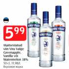 Allahindlus - Maitsestatud
viin Viru Valge
Greenapple,
Vanilla või
Watermelon