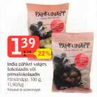 Allahindlus - India pähkel valges
šokolaadis või
piimašokolaadis