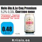 Alkohol - Hele õlu A.Le Coq Premium