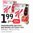 Allahindlus - Hommikusöök Special K Red Berries või Choco Noir