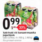 Allahindlus - Tutti-Frutti või banaani-maasika jogurtijook
