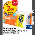 Tualettpaber Family Deco, Grite, 16 rl