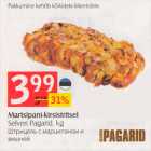 Штрицель с марципаном и вишней