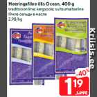 Allahindlus - Heeringafilee õlis Ocean, 400 g

