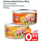 Allahindlus - Vööttuunitükid Ocean, 185 g

