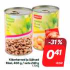 Нут и чечевица
Rimi, 400 г / нетто 240 г