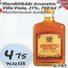 Alkohol - Mandliliköör Amaretto Villa Viola