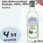 Alkohol - Viin Belorusskoje Polesje