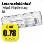 Allahindlus - Laternaküünlad
(valged, 14h põlemisaeg)
5tk