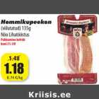 Hommikupeekon
(viilutatud) 135g
Nõo Lihatööstus