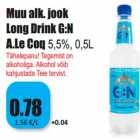Allahindlus - Muu alk. jook
Long Drink G:N
A.Le Coq