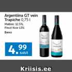 Argentiina GT vein
Trapiche 0,75 l