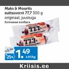 Maks & Moorits 
suitsuvorst 77,7 
300 g