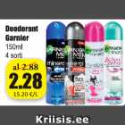 Allahindlus - Deodorant Garnier