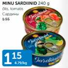 Allahindlus - MINI SARDIINID 240 g