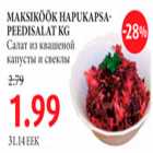 Maksiköök hapukapsa-peedisalat