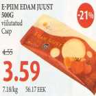 Allahindlus - E-piim Edam juust viilutatud