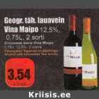 Geogr. täh.lauavein Vina Maipo 12,5%, 0,75 L, 2 sorti
