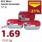 Магазин:Comarket,Скидка:Печень трески M.V. Wool  121 г