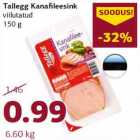 Allahindlus - Tallegg Kanafileesink viilutatud 150 g