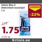 Gilette Blue II
ühekordsed raseerijad
5 tk