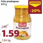 Магазин:Comarket,Скидка:Жареная капуста Felix
820 г
