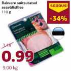 Rakvere suitsutatud
seavälisfilee
110 g