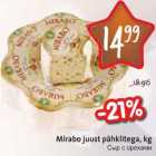 Allahindlus - Mirabo juust pähklitega, kg