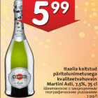 Itaalia kaitstud
päritolunimetusega
kvaliteetvahuvein
Martini Asti, 7,5%, 75 cl