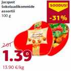 Jacquot
šokolaadikommide
assortii
100 g