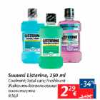 Allahindlus - Suuvesi Listerine, 250 ml