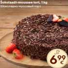Šokolaadi-moussee tort, 1 kg
