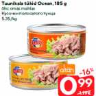 Кусочки полосатого тунца